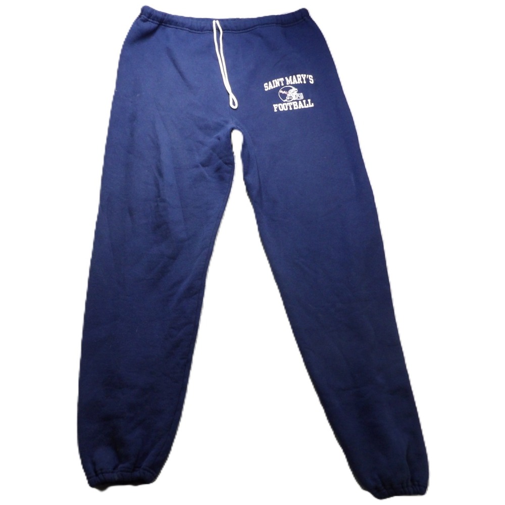 VTG 90s Russell Athletic Saint Marys Football Sweatpants 3XL Navy Player Issued